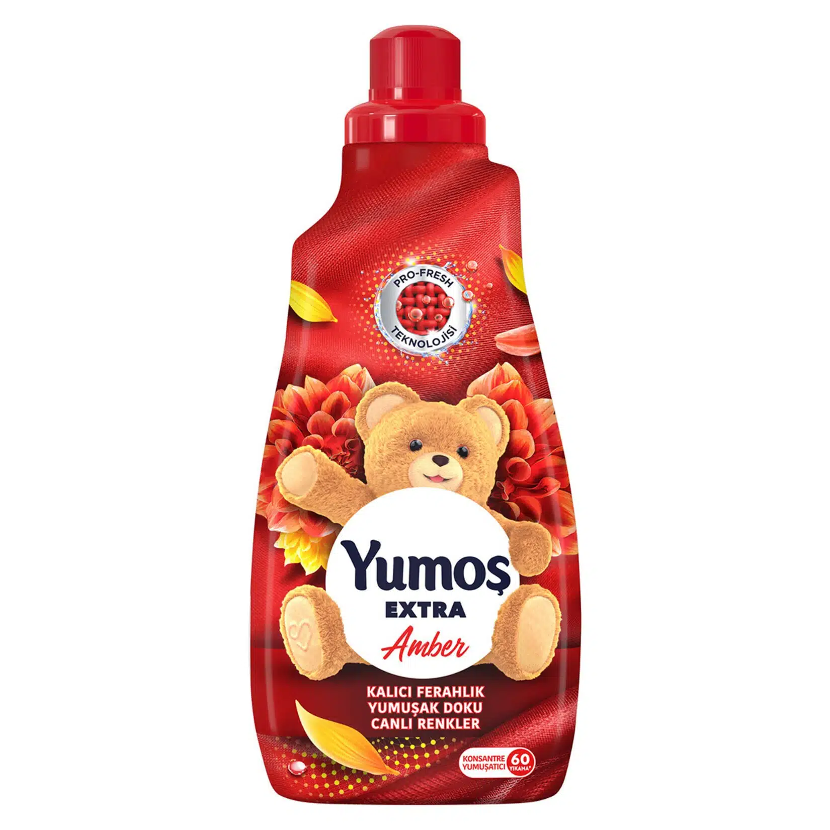 01-1 مایع نرمکننده و خوشبوکننده لباس یوموش اکسترا رایحه کهربا Yumos EXTRA Amber حجم 1440 میلی لیتر - تصویر 1