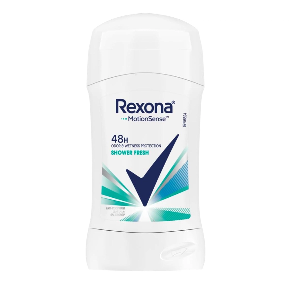 01-12 مام استیکی رکسونا زنانه رایحه شاورفرش Rexona shower fresh وزن 40 گرم - تصویر 1