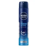 اسپری ضد تعریق 72 ساعته مردانه نیوآ رایحه فرش اکتیو NIVEA fresh active حجم 200 میلی لیتر
