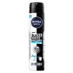 اسپری ضد تعریق 72 ساعته مردانه نیوآ رایحه نامرئی فرش (برای لباس‌های سیاه و سفید) NIVEA BLACK & WHITE INVISIBLE FRESH حجم 200 میلی لیتر