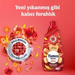 مایع نرم‌کننده و خوشبوکننده لباس یوموش اکسترا رایحه کهربا Yumos EXTRA Amber حجم 1440 میلی لیتر - تصویر 2