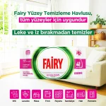 دستمال مرطوب سطوح چند منظوره فیری رایحه گل لیلیوم FAIRY LİLYUM ÇİÇEĞİ KOKULUI بسته 100 عددی - تصویر 2