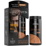 واکس پودری حالت دهنده مو سری طبیعی زنیکس zenix men series hair style powder wax natural وزن 20 گرم