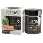 ماسک صورت خاک رس سری طبیعی مشکی زنیکس zenix clay mask natural series black وزن 190 گرم