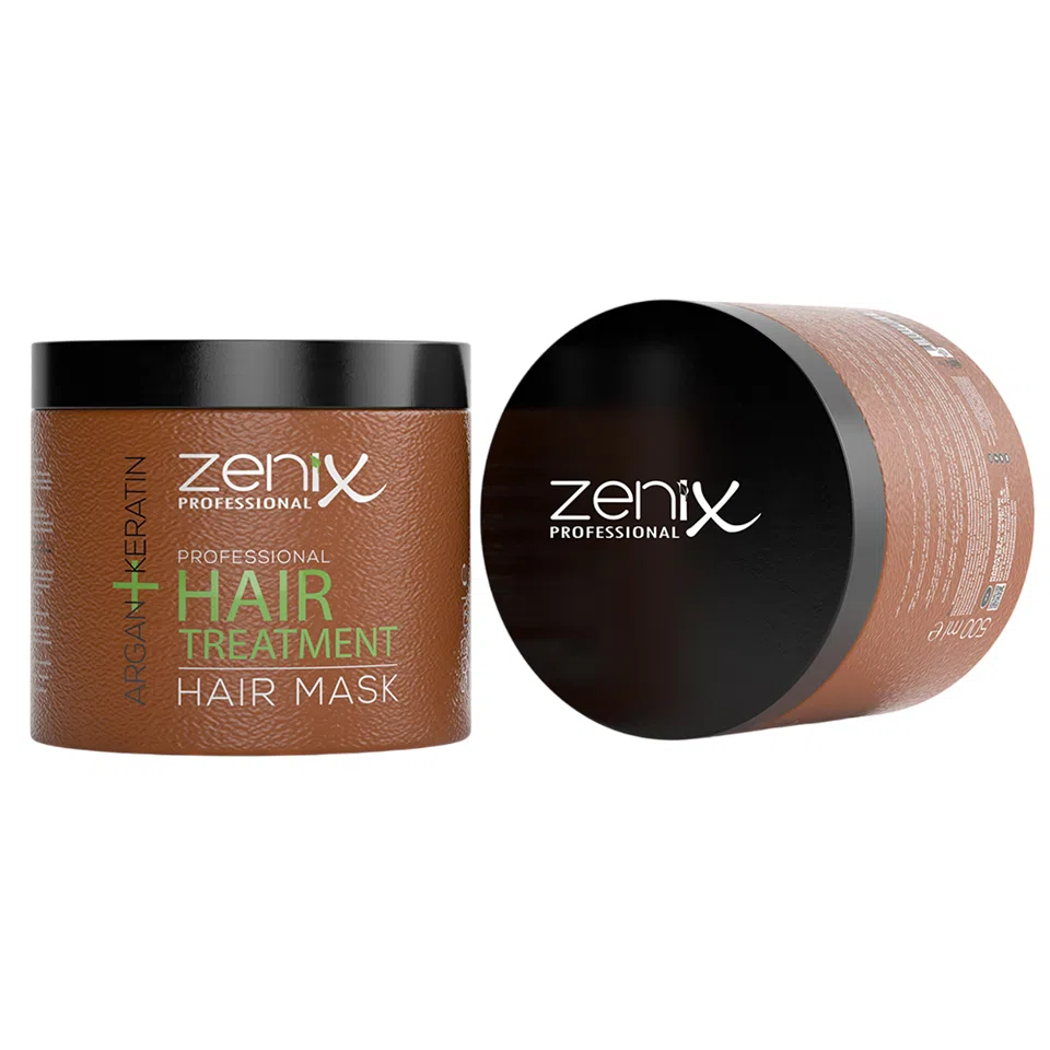 1-44 (2) ماسک مراقبت از مو آرگان کراتینه زنیکس zenix argan keratin hair care mask حجم 500 میلی لیتر - تصویر 1