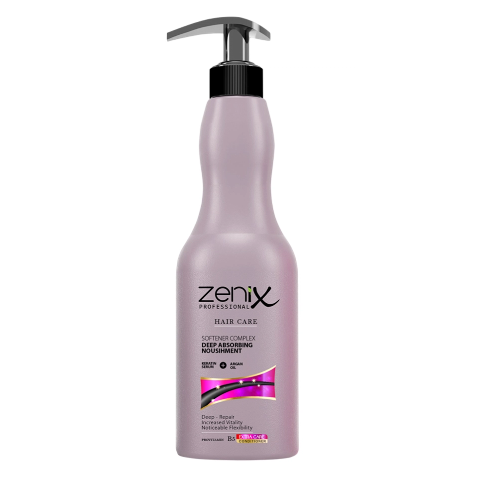 1-51 (2) ماسک نرم کننده مو آرگان کراتینه زنیکس مخصوص مراقبت از مو و درمان zenix hair care treatment argan keratin hair softener mask حجم 500 میلی لیتر - تصویر 1