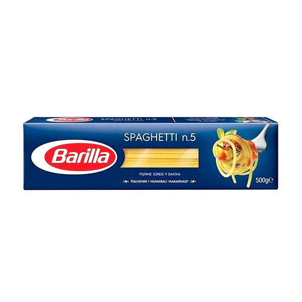 1-6-2 ماکارونی باریلا Spaghetti n.5 Barilla وزن 500 گرم - تصویر 1