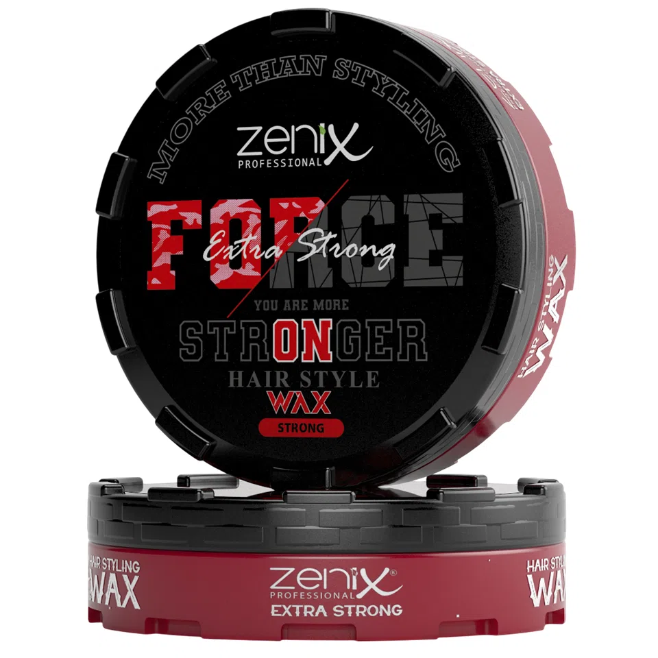 1-61 واکس موی فورس مدل اکسترا استرانگ زنیکس zenix force hair style wax extra strong حجم 150 میلی لیتر - تصویر 1