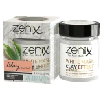 ماسک صورت خاک رس سری طبیعی سفید زنیکس zenix clay mask natural series white وزن 190 گرم