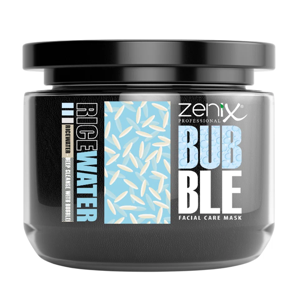 1-9 (1) ماسک صورت خاک رس حبابی آب برنج زنیکس zenix bubble clay face mask rice water حجم 300 میلی لیتر - تصویر 1