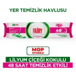 دستمال مرطوب طی چند منظوره فیری رایحه لیلیوم FAIRY mop uyumlu LİLYUM ÇİÇEĞİ بسته 50 عددی - تصویر 2