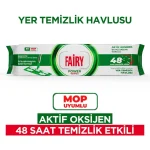 دستمال مرطوب طی چند منظوره فیری رایحه صابون سفید FAIRY mop uyumlu BEYAZ SABUN بسته 50 عددی - تصویر 2