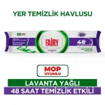 دستمال مرطوب طی چند منظوره فیری رایحه لاوندر FAIRY mop uyumlu LAVANTA بسته 50 عددی - تصویر 2