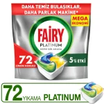 قرص ماشین ظرفشویی فیری پلاتینیوم FAIRY PLATINUM بسته 72 عددی - تصویر 2