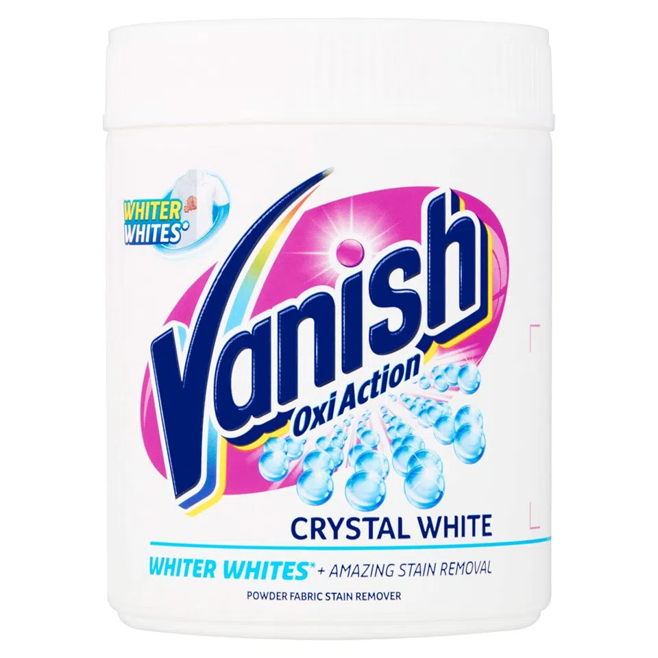 IMG_3657 پودر لکه بر ونیش مخصوص لباس های سفید Vanish Oxi Action CRYSTAL WHITE وزن 1000 گرم - تصویر 1