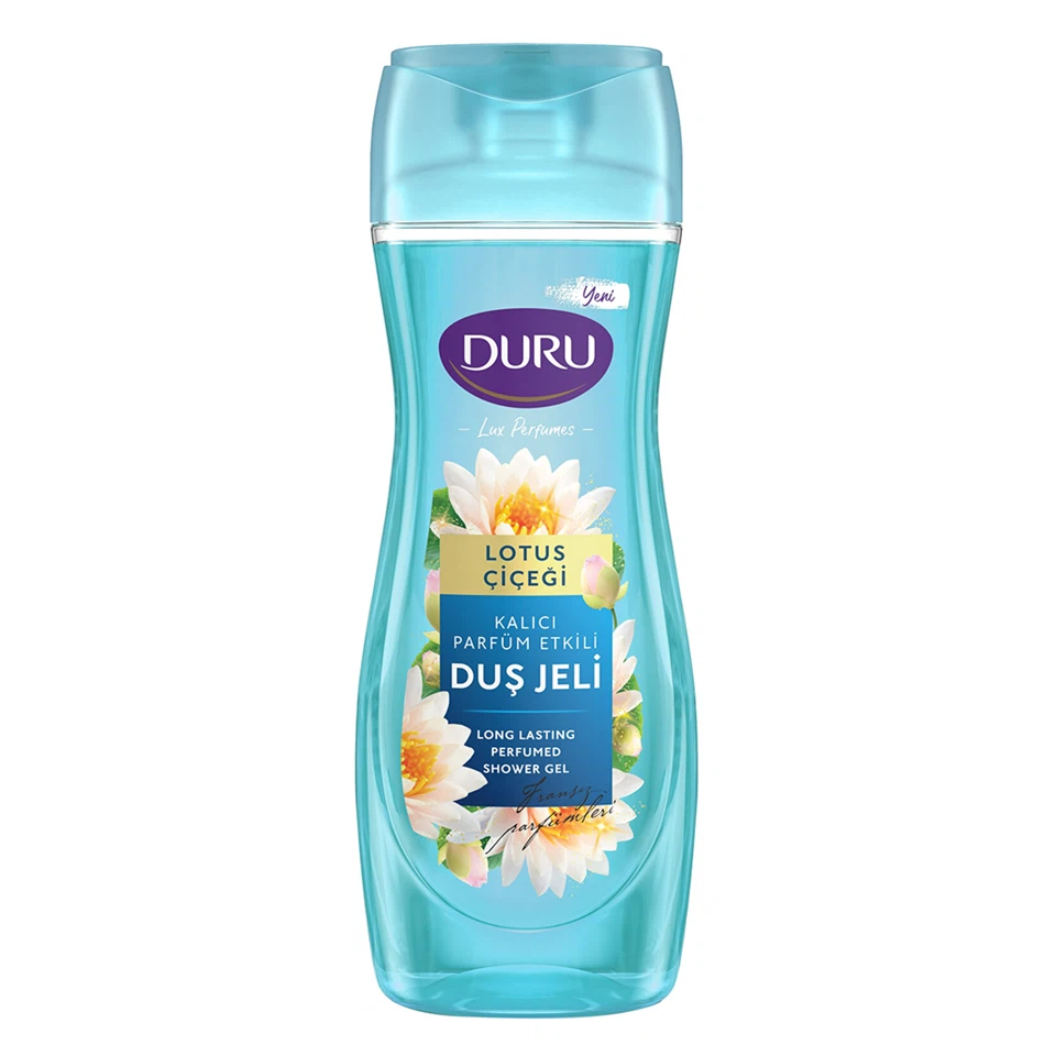 IMG_3664 شامپو بدن دورو رایحه گل نیلوفر آبی DURU DUŞ JELİ حجم 450 میلی لیتر - تصویر 1