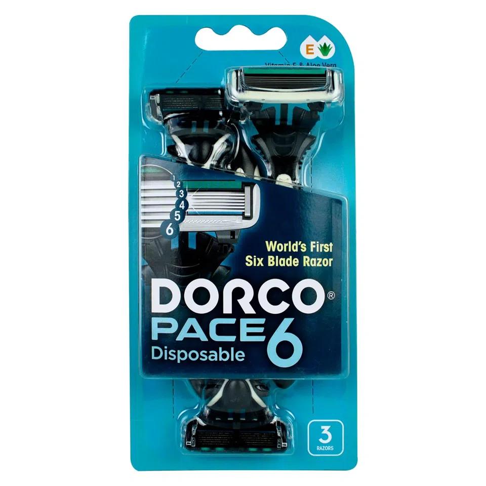 IMG_3697 خود تراش دورکو ۶ تیغ DORCO PACE 6 PORTABLE بسته 3 عددی - تصویر 1