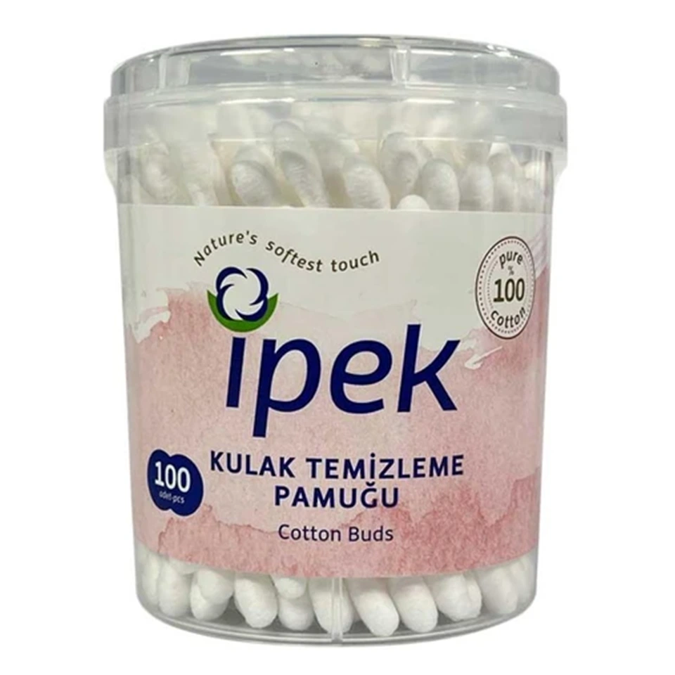 IMG_3733 گوش پاک کن ایپک ipek KULAK TEMIZLEME PAMUCU بسته 100 عددی - تصویر 1