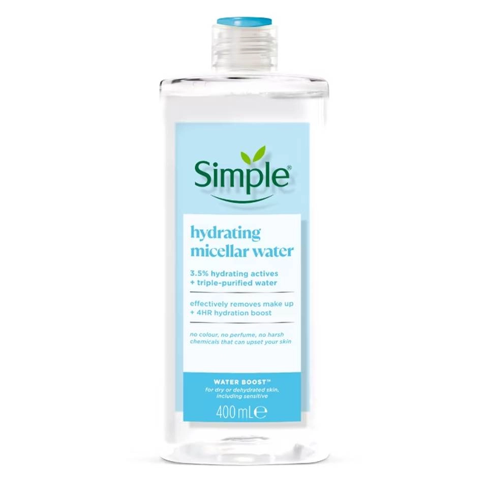 IMG_3739 میسلار واتر آبرسان سیمپل Simple Hydrating Micellar Water حجم 400 میلی لیتر - تصویر 1