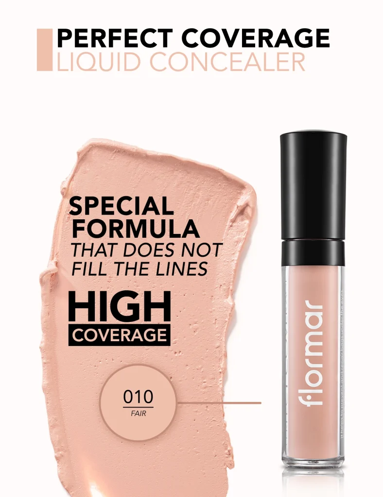 IMG_3871 کانسیلر مایع فلورمار مدل Perfect Coverage حجم 5 میلی لیتر 010 Fair - تصویر 1