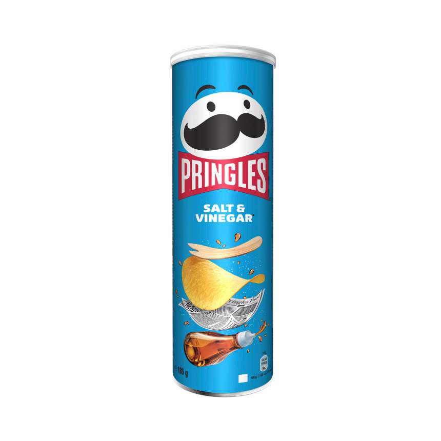 IMG_4340 چیپس پرینگلز PRINGLES با طعم سرکه نمکی 165 گرم - تصویر 1