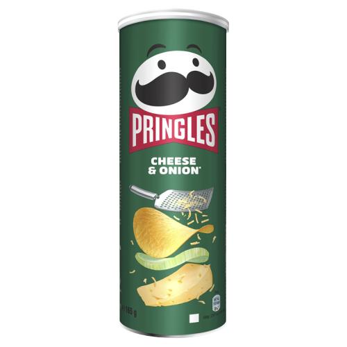 IMG_4341 چیپس پرینگلز pringles با طعم پیاز جعفری 165 گرم - تصویر 1