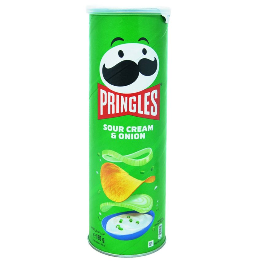 IMG_4342 چیپس پرینگلز pringles با طعم پیاز و خامه ترش 165 گرم - تصویر 1