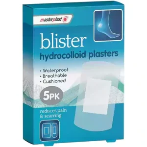 چسپ ضد تاول بریتانیایی مسترپلاست پلاستر Masterplast Blister Hyderocolloid Plasters